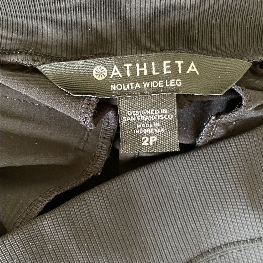 Athleta Nolita Black Wide Leg Pants tuxedo - Picture 8 of 8